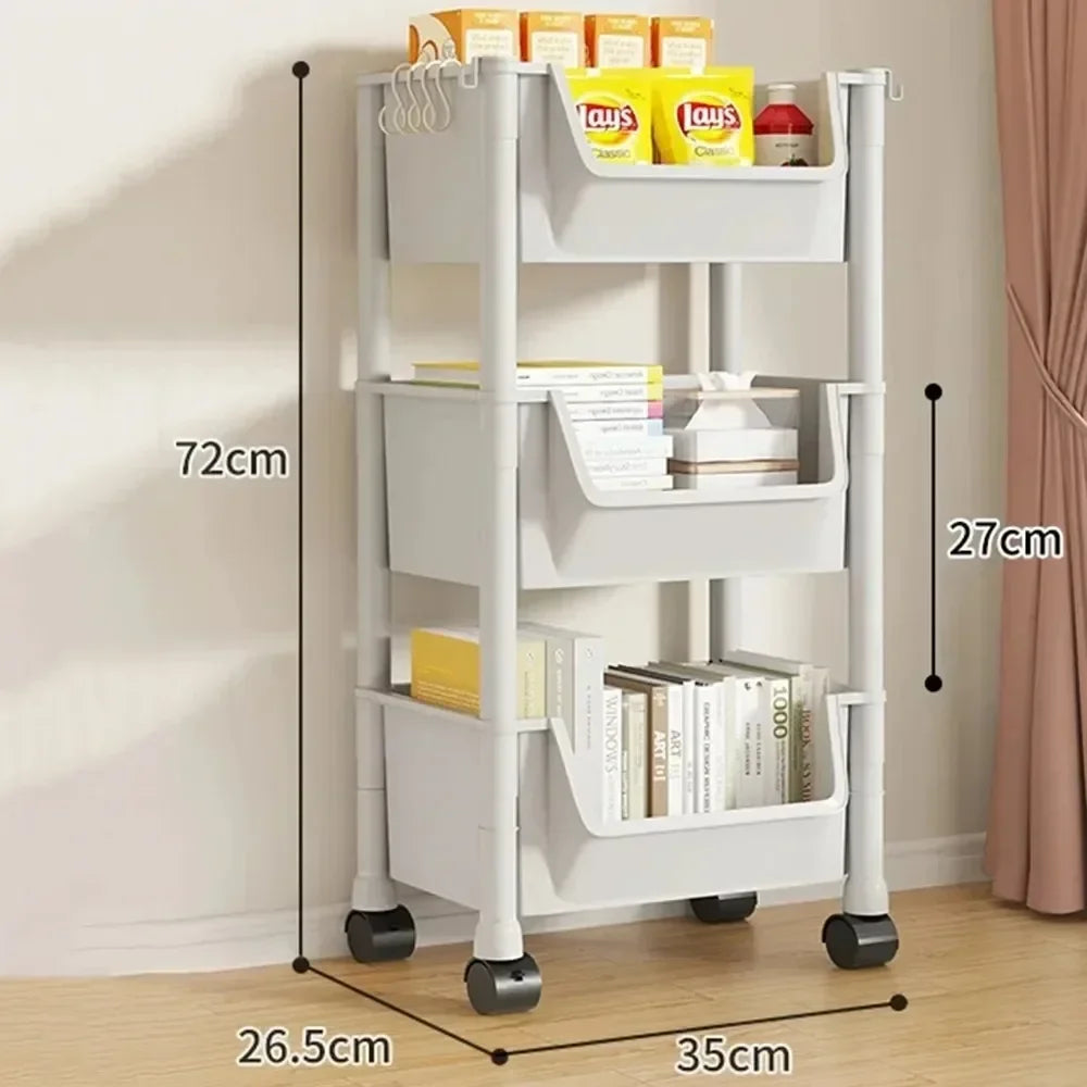 Trolley Bookshelf Storage