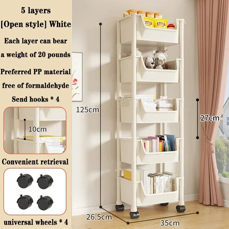 Trolley Bookshelf Storage