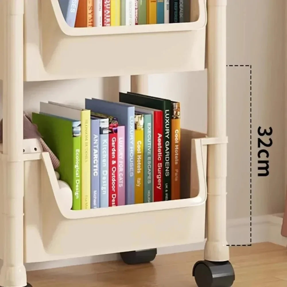 Trolley Bookshelf Storage
